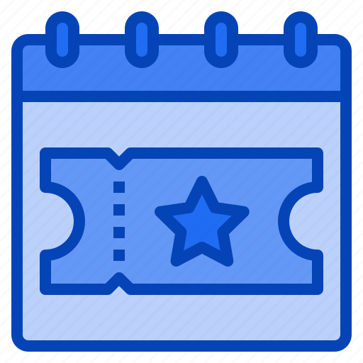 Calendar, date, event, festival, leisure, ticket, time icon - Download on Iconfinder