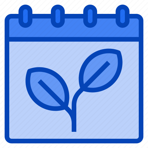 Calendar, date, day, flower, leaves, plant, spring icon - Download on Iconfinder