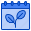calendar, date, day, flower, leaves, plant, spring 