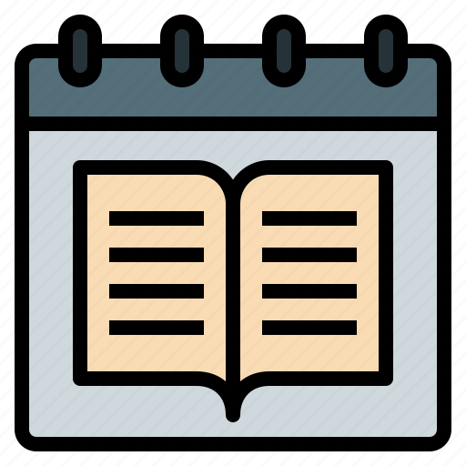 Book, calendar, date, day, education, school, start icon - Download on Iconfinder
