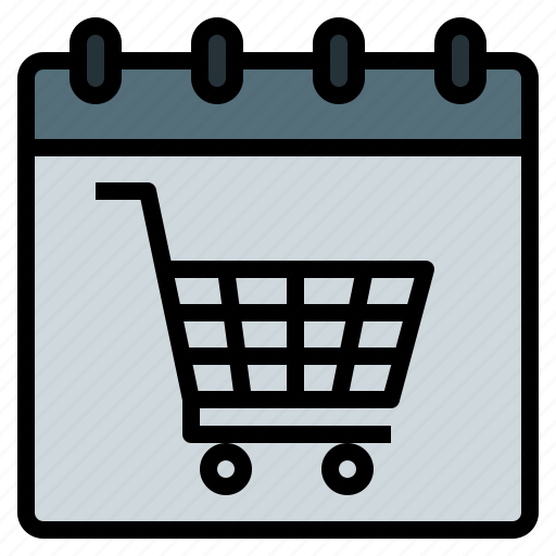 Calendar, cart, date, day, event, online, shopping icon - Download on Iconfinder