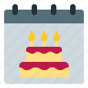 birthday, cake, calendar, celebration, date, event, party