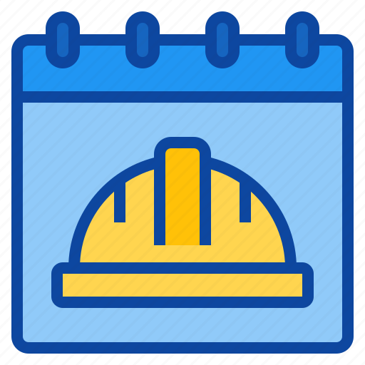 Calendar, date, day, helmet, holiday, labor, may icon - Download on Iconfinder