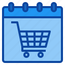 calendar, cart, date, day, event, online, shopping