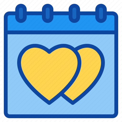 Calendar, date, day, event, heart, love, valentine icon - Download on Iconfinder