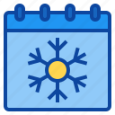 calendar, date, day, holiday, snow, snowflake, winter