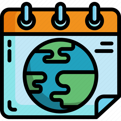 Earth, calendar, time, date, ecology, environment, globe icon - Download on Iconfinder