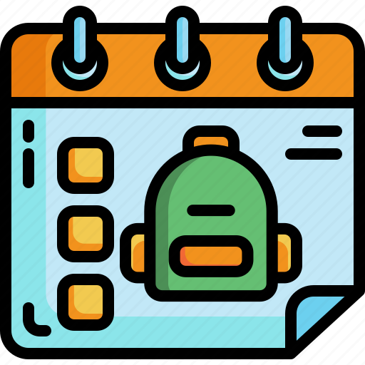 School, semester, time, date, study, university, schedule icon - Download on Iconfinder