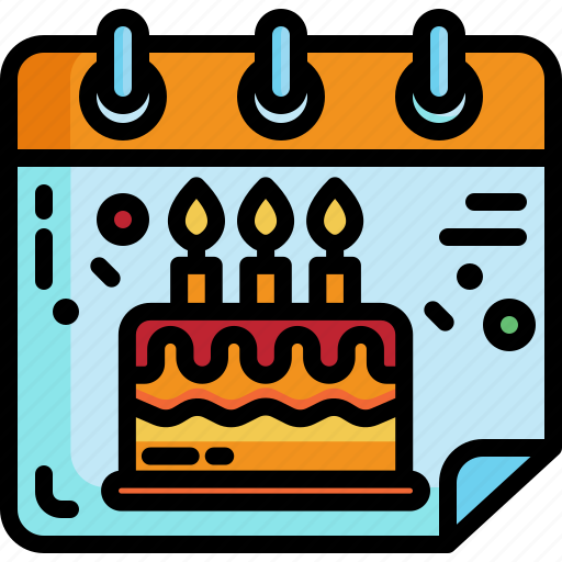 Birthday, calendar, party, time, date, schedule, organization icon - Download on Iconfinder