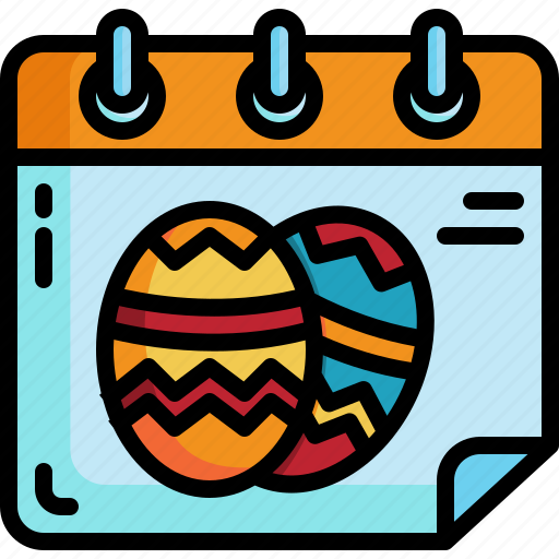 Easter, time, date, egg, calendar, calendary, event icon - Download on Iconfinder