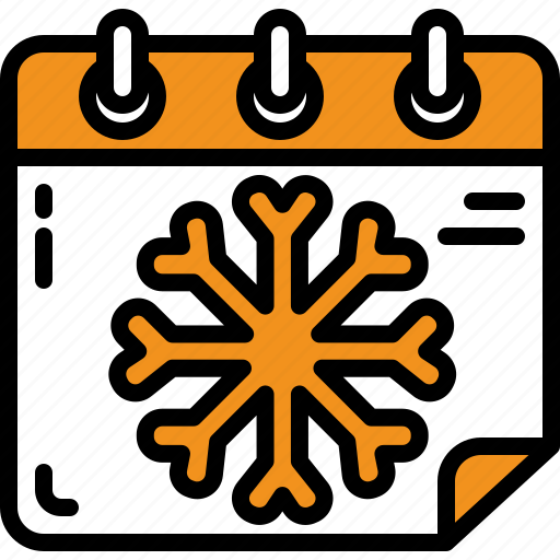 Winter, calendar, time, date, calendary, season, snowflake icon - Download on Iconfinder