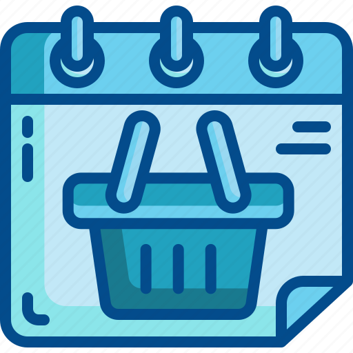 Shopping, basket, event, schedule, date, organization, calendar icon - Download on Iconfinder