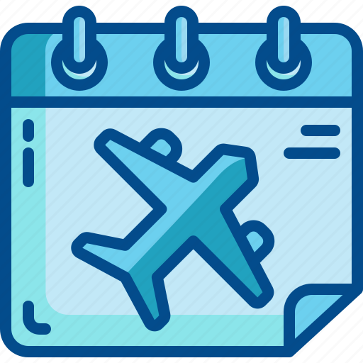 Travel, calendar, flight, airplane, organization, time, date icon - Download on Iconfinder