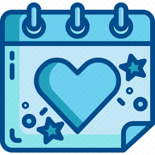 Valentines, calendar, love, heart, date, february, romance icon - Download on Iconfinder
