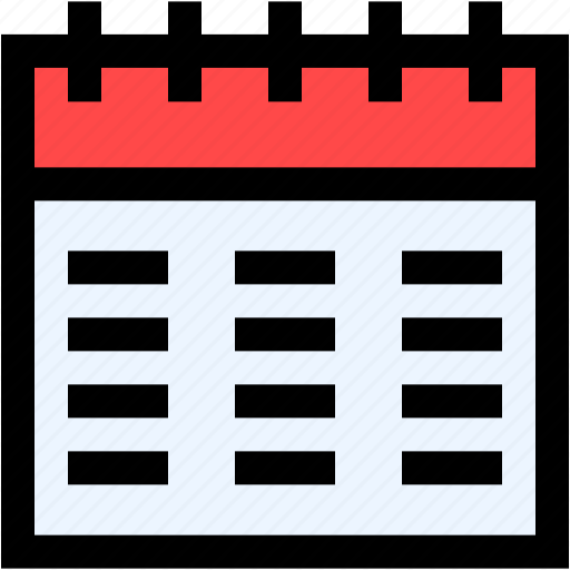 Calendar, schedule, time, and, date, events, calendary icon - Download on Iconfinder