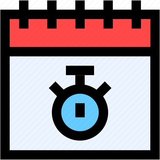 Calendar, schedule, time, and, date, alarm, stop icon - Download on Iconfinder