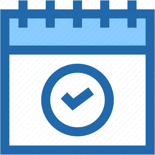 Calendar, schedule, time, and, date, check, right icon - Download on Iconfinder