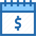 calendar, schedule, time, and, date, dollar, currency