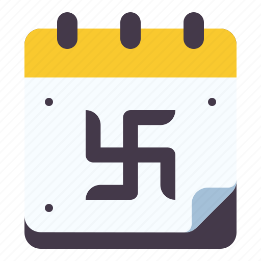 Calendar, akshaya, tritiya, time, date, cultures, swastika icon - Download on Iconfinder