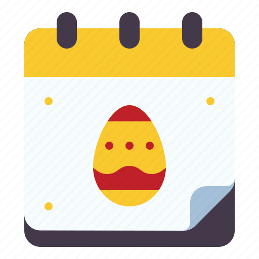 Calendar, easter, egg, schedule, time, date, celebration icon - Download on Iconfinder