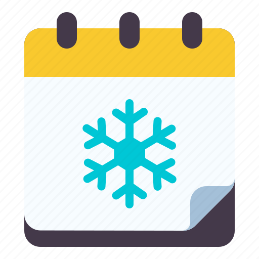 Calendar, season, winter, snowflakes, schedule, date, time icon - Download on Iconfinder