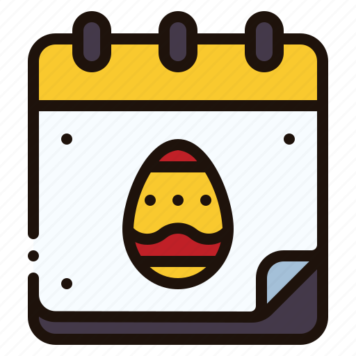 Calendar, easter, egg, schedule, time, date, celebration icon - Download on Iconfinder