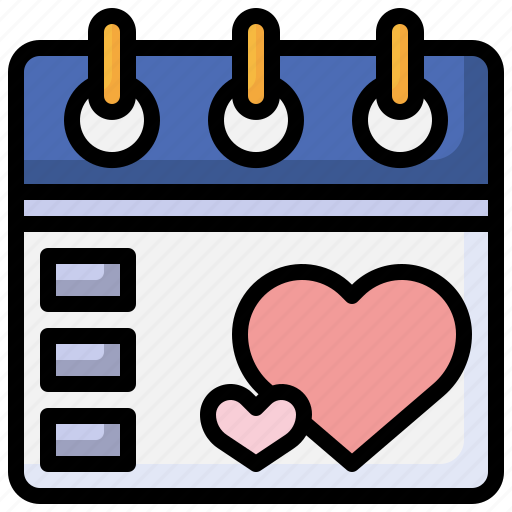 Love, valentines, relationship, romantic, schedule icon - Download on Iconfinder