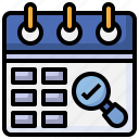 search, magnify, event, date, calendars