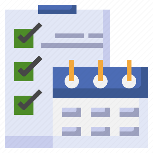 List, administration, checklist, calendar, organization icon - Download on Iconfinder