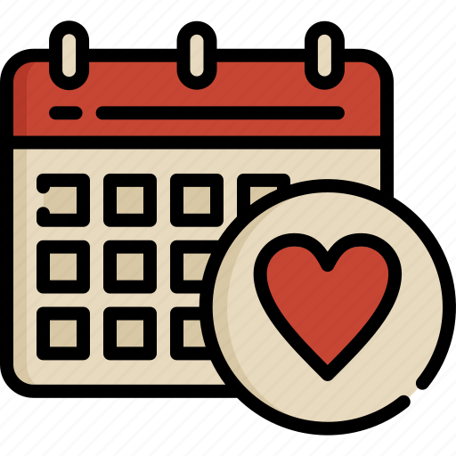Valentine, essentials, application, ui, date, time, schedule icon - Download on Iconfinder