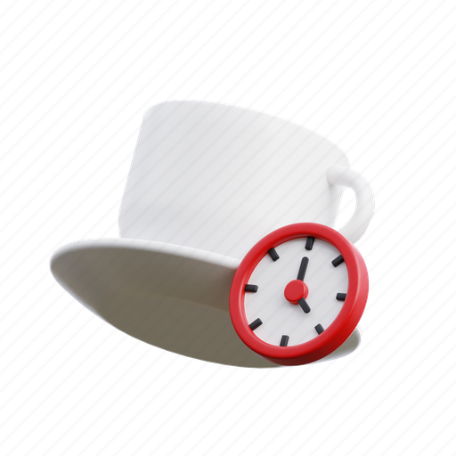 Coffee, clock 3D illustration - Download on Iconfinder