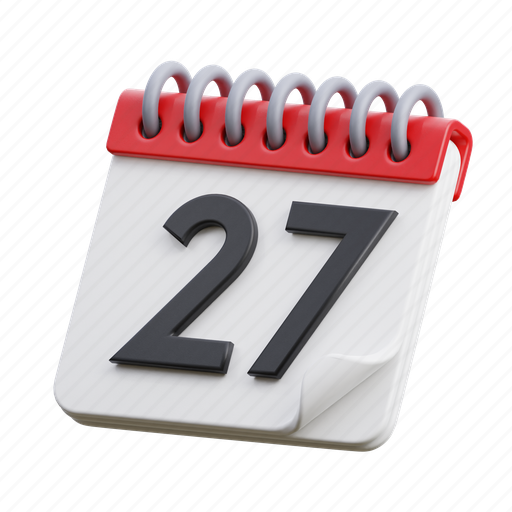 Calendar, date, month, schedule, appointment 3D illustration - Download on Iconfinder