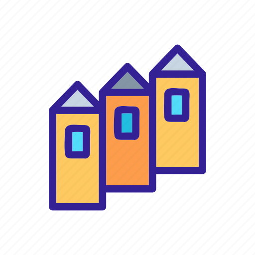 Building, california, contour, home, house icon - Download on Iconfinder