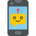 chatbot, chatting, mobile, communication, messaging, smartphone, messages, sms, texting, icon