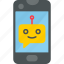 chatbot, chatting, mobile, communication, messaging, smartphone, messages, sms, texting, icon 