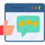 feedback, comment, good, positive, recall, review, thumbs, up, icon 