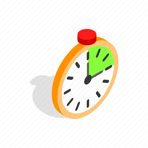 Alarm, clock, isometric, minute, time, timer, wake icon - Download on Iconfinder