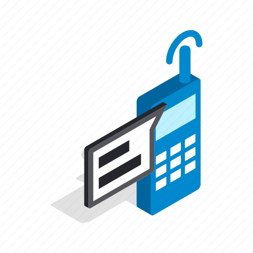 Call, communication, contact, isometric, radio, talking, telephone icon - Download on Iconfinder