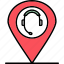 location, pin, compass, map, navigation, travel, icon