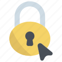 lock, click, button, padlock, password, secure, protection, security