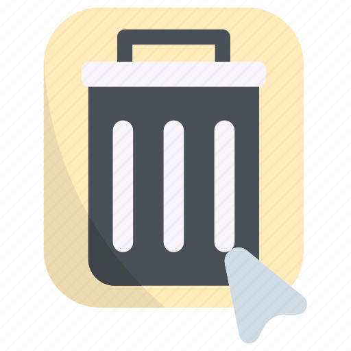 Trash, click, button, dustbin, garbage, delete, trash-bin icon - Download on Iconfinder