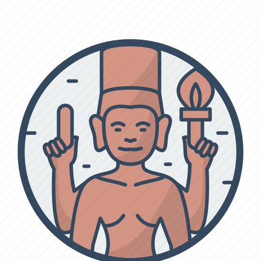 Vishnu, statue, angkor, ancient, khmer icon - Download on Iconfinder