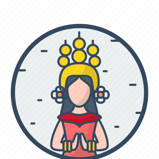 Apsara, dance, performance, culture, art icon - Download on Iconfinder