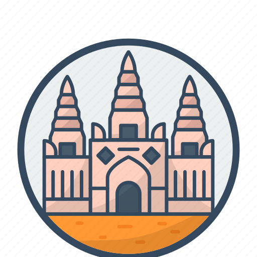 Angor, thom, khmer, ancient, architecture icon - Download on Iconfinder