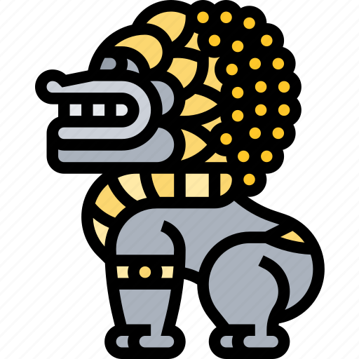 Lion, statue, monument, angkor, cambodia icon - Download on Iconfinder