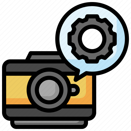 Setting, gear, adjust, setup, camera icon - Download on Iconfinder
