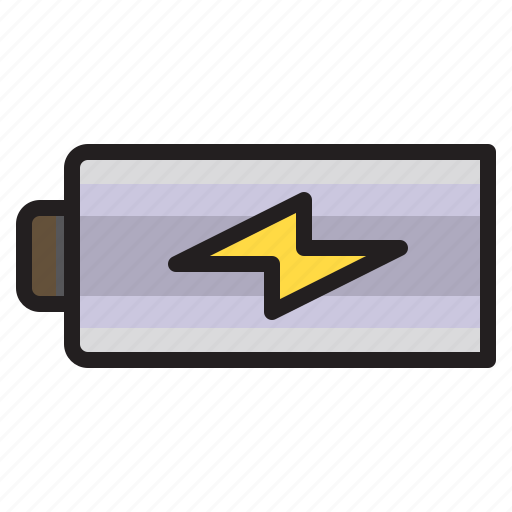 Battery, thunder, photograph, power, technology icon - Download on Iconfinder