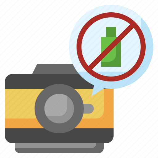 No, battery, carging, level, technology, camera icon - Download on Iconfinder