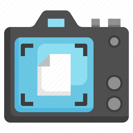 Document, paper, sheet, file, camera icon - Download on Iconfinder