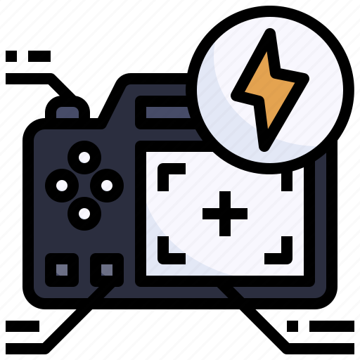Flash, auto, multimedia, option, camera, photography icon - Download on Iconfinder